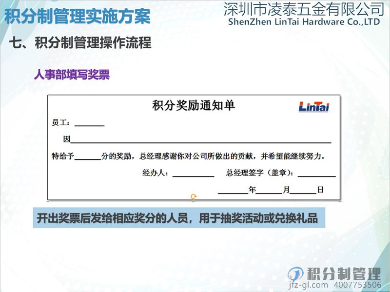 深圳凌泰五金积分制管理实施方案宣讲PPT(图21)